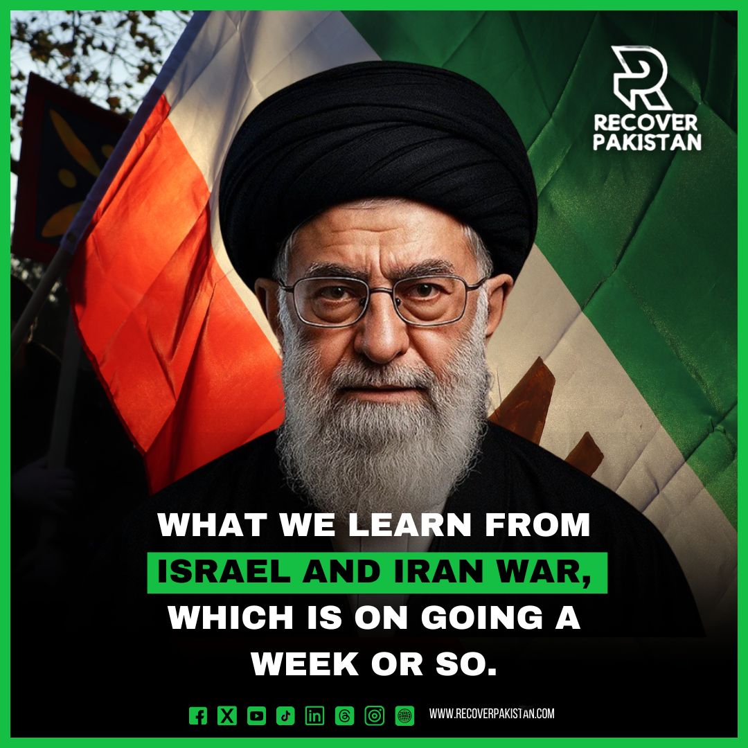 What We Learn from Israel and Iran War, which is on going a week or so.