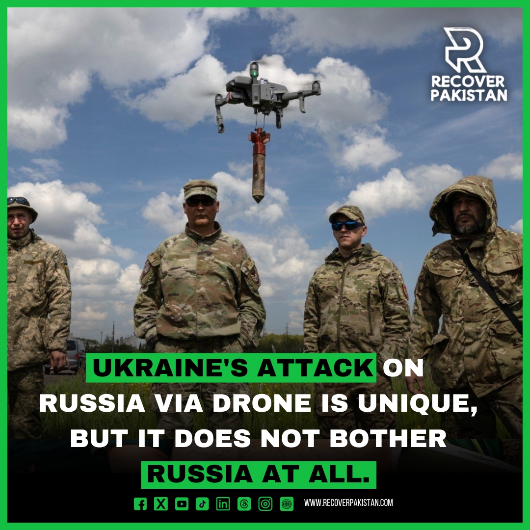 Ukraine's attack on Russia via drone is unique, but it does not bother Russia at all.