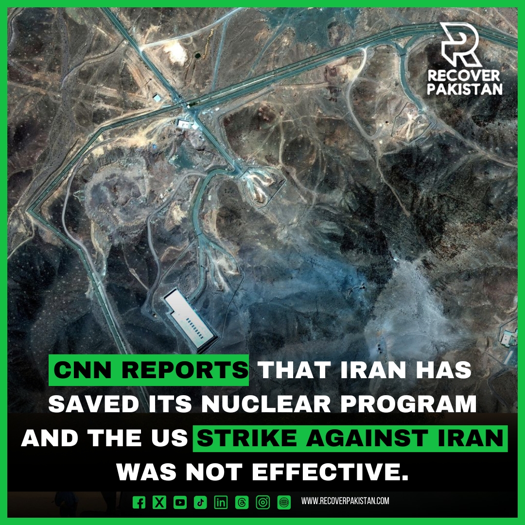 CNN reports that Iran has saved its nuclear program and the US strike against Iran was not effective.
